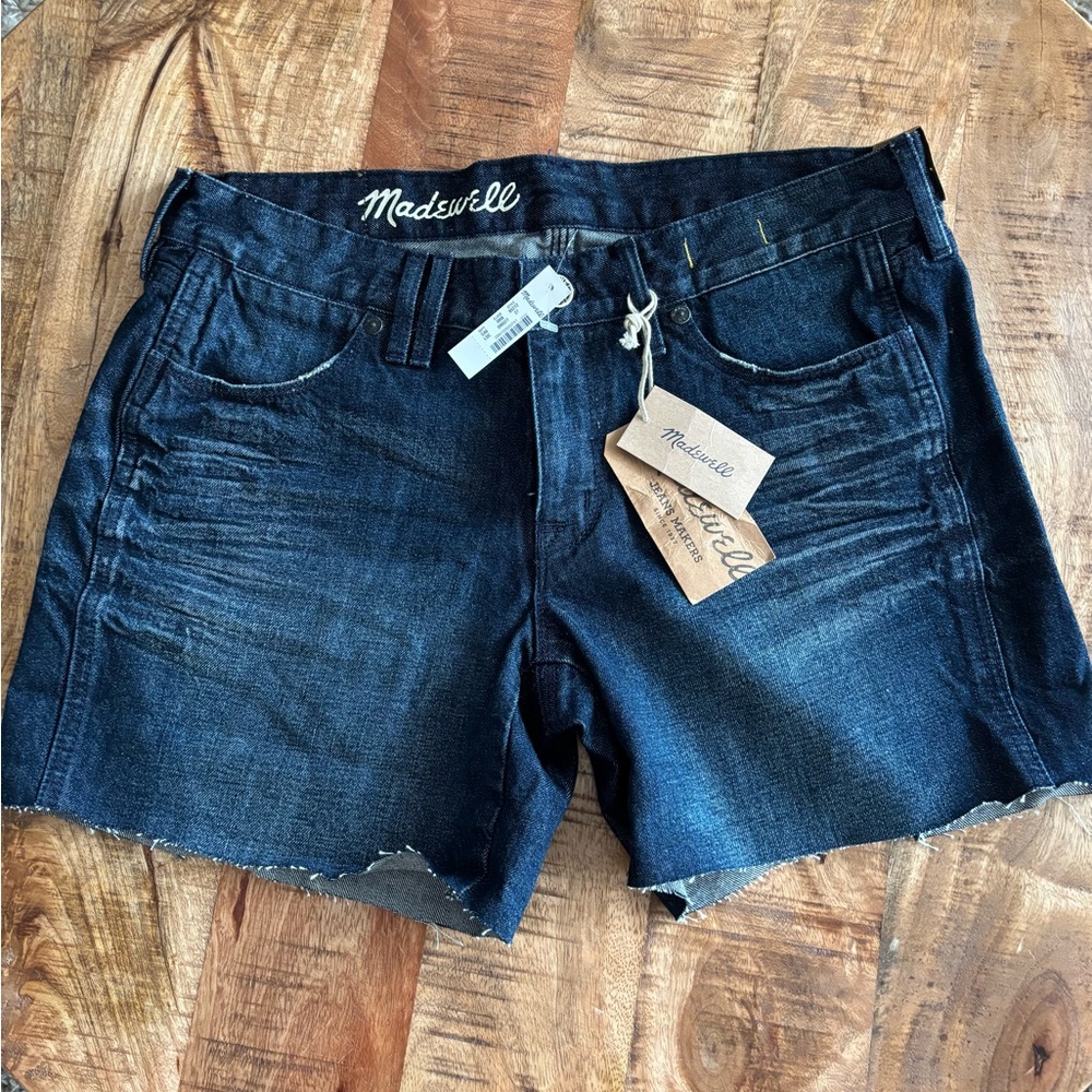 NEW Madewell Dark Wash Denim Jean Shorts Sz 27 
#65212 7014151 NWT
